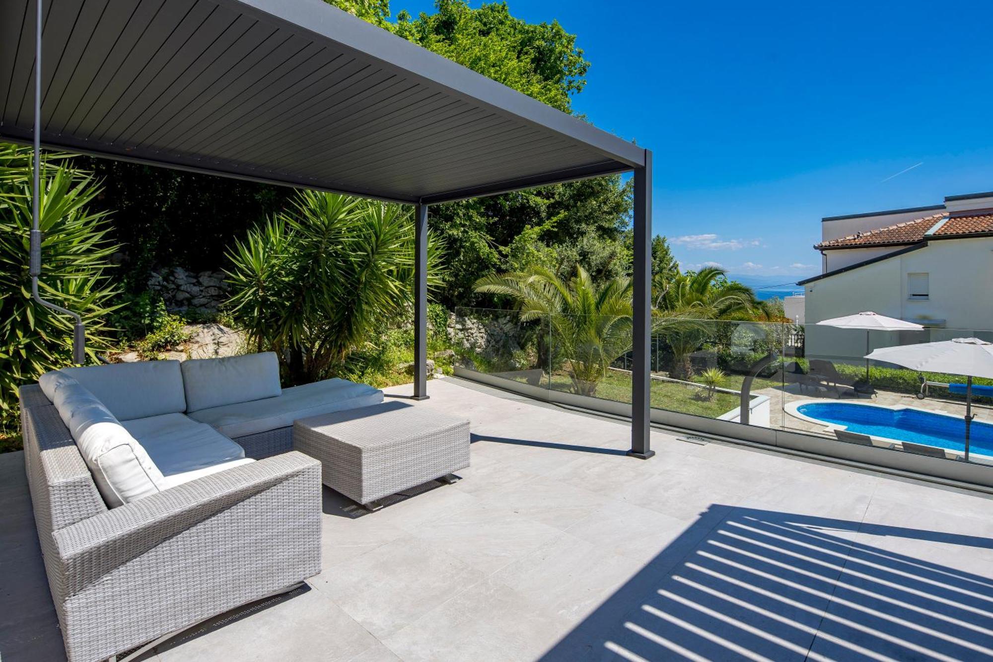 Villa Garden Apartment With Pool אופטיה מראה חיצוני תמונה